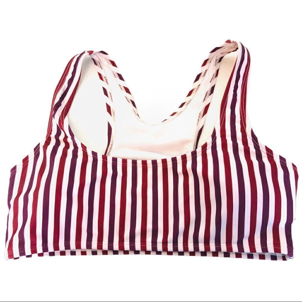 Zaful Striped Bikini Top